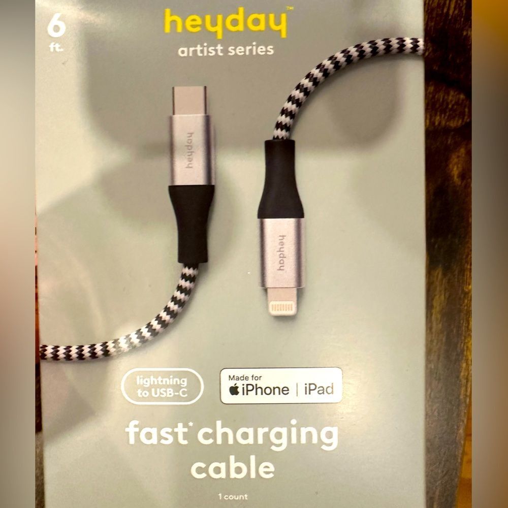 Heyday iPhone Charger cord 6ft cable usb-c